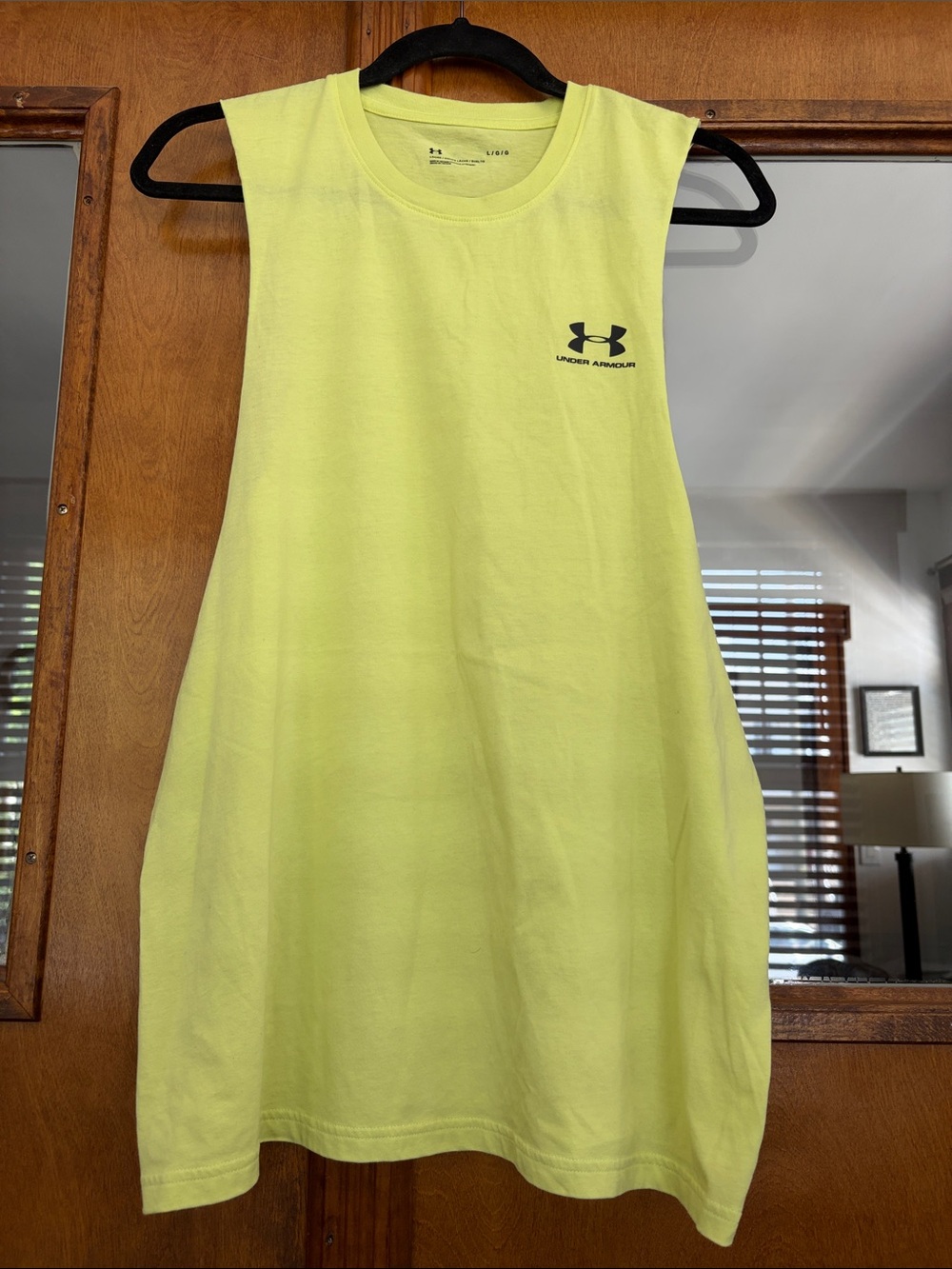 Men’s Under Armour Neon Yellow Sleeveless Workout Tank